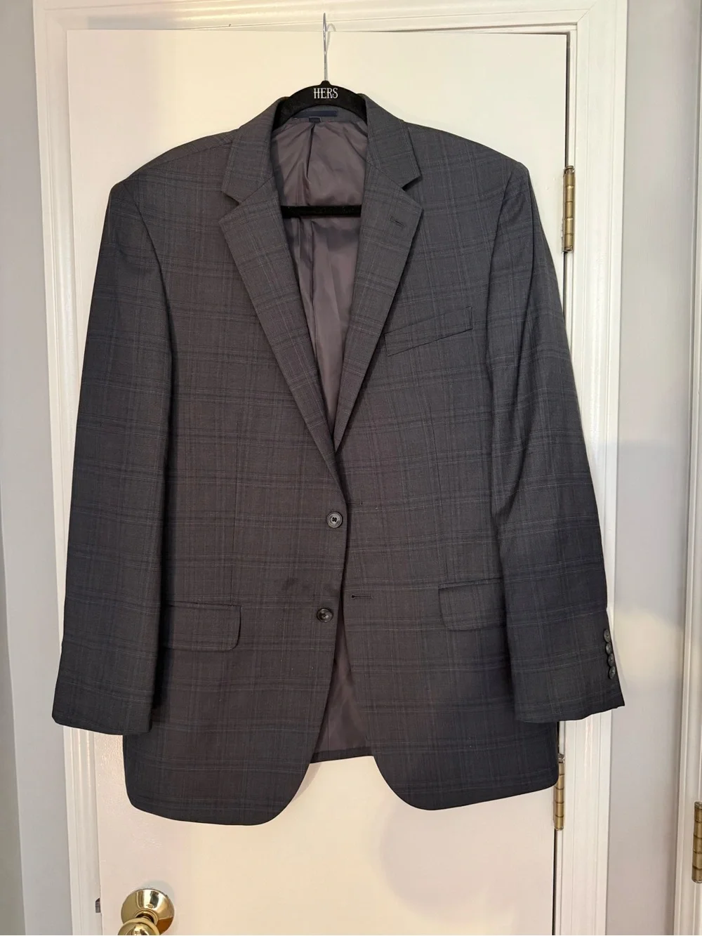 Jos. A. Bank Charcoal Windowpane Sport Coat